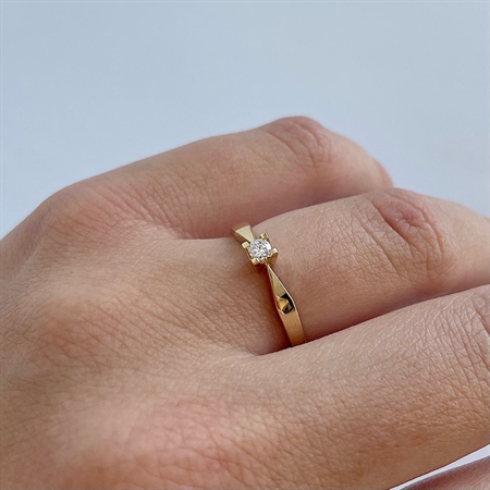 Kleopatra Ring aus 14kt. Gold 0,05ct.-0,50ct. Diamant
